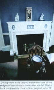 Montecello dinning room fireplace