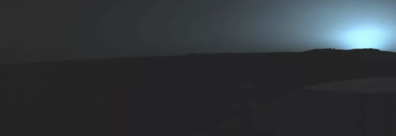 Mars sunset photo with white balance