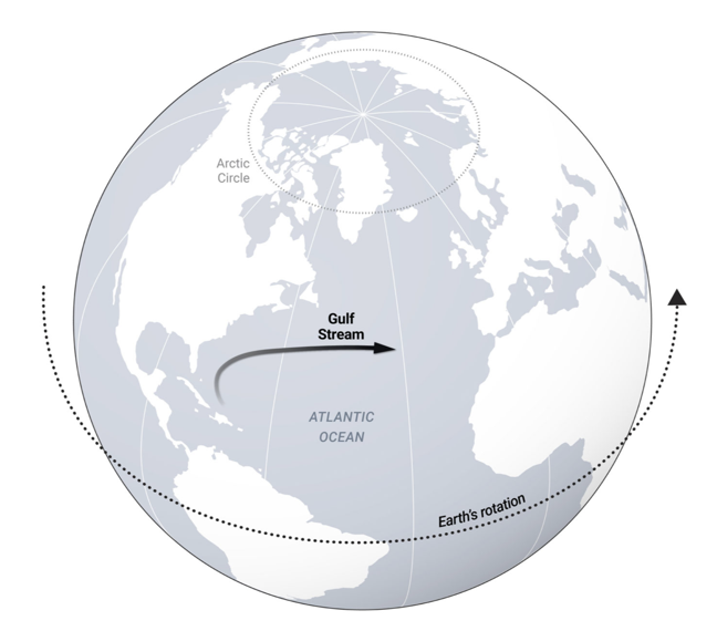 Earth's rotation & Gulf Stream