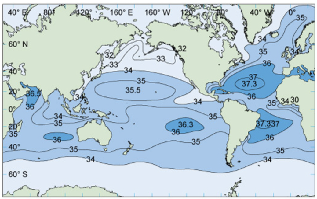 Click for larger Oceans of the World Salinity map