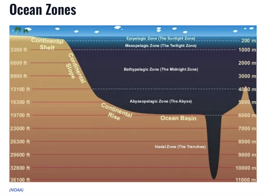 Ocean zones
