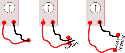 Simple circuits with V-O meter